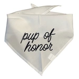 Pup of honor Dog Bandana, Wedding Dog Bandana